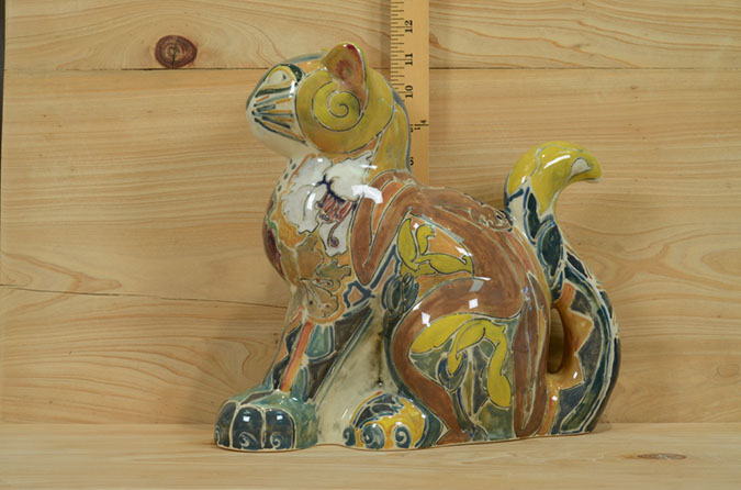 Sitting Cat Decorated by Patricia Findiesen